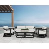 Sunset West Malibu Swivel Chair in Cast Silver - Lifestyle 6