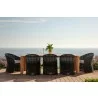 Sunset West Cabo Dining Chair in Soothe Pearl with Flange Welt - Lifestyle  4 - Sunset West Cabo Dining Chair in Soothe Pearl with Flange Welt - Lifestyle  4