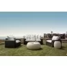 Sunset West Cabo Loveseat in Soothe Pearl with Flange Welt - Lifestyle 1 - Sunset West Cabo Loveseat in Soothe Pearl with Flange Welt - Lifestyle 1