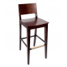 Dover Barstool In Dark Walnut/Black Stain FInish 