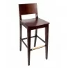 Dover Barstool In Dark Walnut/Black Stain FInish  - Dover Barstool In Dark Walnut/Black Stain FInish 