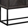 Sunpan Pembroke Cabinet  - Closeup Base Angle