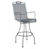 Woodard Briarwood Swivel Bar Stool with Optional Seat and Back Cushion