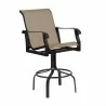 Woodard Cortland Sling Swivel Bar Stool - Angled - Woodard Cortland Sling Swivel Bar Stool - Angled