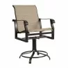 Woodard Cortland Sling Swivel Counter Stool - Angled - Woodard Cortland Sling Swivel Counter Stool - Angled