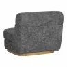 Sunpan Florin Swivel Lounge Chair - Nash Zebra - Back Side Angle - Sunpan Florin Swivel Lounge Chair - Nash Zebra - Back Side Angle