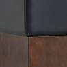Sunpan Shylo Lounge Chair - Castillo Black - Seat Closeup Base Angle