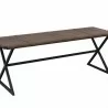 Sunpan Elon Bench - Vintage Cognac Leather - Front Side Angle - Sunpan Elon Bench - Vintage Cognac Leather - Front Side Angle