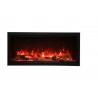 42" Extra Tall Clean Face Electric Built-in With Black Steel Surround - Orange Flame