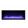50" Extra Tall Clean Face Electric Built-in With Black Steel Surround - Blue Flame - 50" Extra Tall Clean Face Electric Built-in With Black Steel Surround - Blue Flame