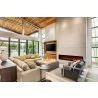88" Basic Clean-face Electric Built-in With Glass With Black Steel Surround - Lifestyle - 88" Basic Clean-face Electric Built-in With Glass With Black Steel Surround - Lifestyle