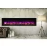 Amantii 74" Extra Tall Clean Face Electric Built-in With Black Steel Surround - Amantii 74" Extra Tall Clean Face Electric Built-in With Black Steel Surround