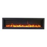 Sierra Flame 50" Clean face Electric Built-in With Log And Glass - Amber Orange Flame 2