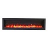 Sierra Flame 50" Clean face Electric Built-in With Log And Glass - Sable Orange Flame 2