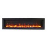 Sierra Flame 50" Clean face Electric Built-in With Log And Glass - Sable Yellow Flame