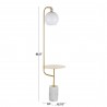 Symbol 66" Metal Floor Lamp With Side Table
