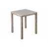 Alfresco Home Malvern 36" Square Wood Bar Table w/ Umbrella Hole - Front Side Angle - Alfresco Home Malvern 36" Square Wood Bar Table w/ Umbrella Hole - Front Side Angle