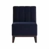 Sunpan Kosovo Modular Banquette - Single Seat in Abbington Navy - Front Angle - Sunpan Kosovo Modular Banquette - Single Seat in Abbington Navy - Front Angle