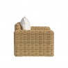 Sunset West Playa Oversized Club Chair in Soothe Pearl with Flange Welt - Side
