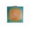 Alfresco Home Zen Bird Bath in Large Aqua - Top Angle - Alfresco Home Zen Bird Bath in Large Aqua - Top Angle