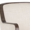 Sunpan Foley Office Chair - Effie Linen - Closeup Top Angle