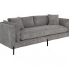 Sunpan Josie Sofa in Nepal Pebble - Front Side Angle