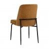 Sunpan Zeke Dining Chair Black - Bergen Marmalade - Set of Two - Back Side Angle