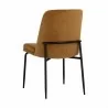 Sunpan Zeke Dining Chair Black - Bergen Marmalade - Set of Two - Back Side Angle - Sunpan Zeke Dining Chair Black - Bergen Marmalade - Set of Two - Back Side Angle