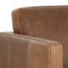 Sunpan Karmelo Armchair Cognac Leather - Closeup Top Angle
