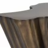 Sunpan Lynx Coffee Table in Antique Bronze - Closeup Top Angle - Sunpan Lynx Coffee Table in Antique Bronze - Closeup Top Angle