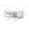 Nova Solo HALIFAX White Mahogany Coffee Table 