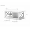 Nova Solo HALIFAX White Mahogany Coffee Table  - Nova Solo HALIFAX White Mahogany Coffee Table 