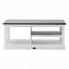 Nova Solo Halifax Contrast Coffee Table - White - Front Angle - Nova Solo Halifax Contrast Coffee Table - White - Front Angle