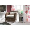 Nova Solo HALIFAX White Mahogany Nightstand with 1 Drawer