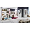 Nova Solo HALIFAX White Mahogany Nightstand with 1 Drawer
