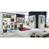 Nova Solo HALIFAX White Mahogany Nightstand with 1 Drawer - Nova Solo HALIFAX White Mahogany Nightstand with 1 Drawer