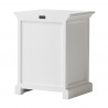 Nova Solo HALIFAX White Mahogany Nightstand with 1 Drawer