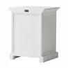 Nova Solo HALIFAX White Mahogany Nightstand with 1 Drawer - Nova Solo HALIFAX White Mahogany Nightstand with 1 Drawer
