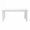 Nova Solo Halifax Dining Table - White in Small - Front Angle - Nova Solo Halifax Dining Table - White in Small - Front Angle
