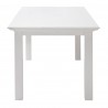 Nova Solo Halifax Dining Table - White in Small - Side Angle