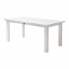 Nova Solo Halifax Dining Table - White in Small - Back Side Angle