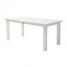Nova Solo Halifax Dining Table - White in Small - Back Side Angle - Nova Solo Halifax Dining Table - White in Small - Back Side Angle
