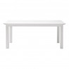 Nova Solo Halifax Dining Table - White in Medium - Front Angle