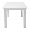 Nova Solo Halifax Dining Table - White in Medium - Side Angle