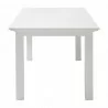 Nova Solo Halifax Dining Table - White in Medium - Side Angle - Nova Solo Halifax Dining Table - White in Medium - Side Angle