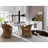 Nova Solo Halifax White Mahogany Dining Table - Nova Solo Halifax White Mahogany Dining Table
