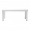 Nova Solo Halifax Dining Table - White in Large - Front Angle