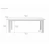 Nova Solo Halifax White Mahogany Dining Table - Nova Solo Halifax White Mahogany Dining Table