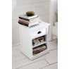 Nova Solo HALIFAX Bedside Table w/ 1 drawer & 2 shelves