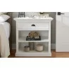 Nova Solo Halifax Grand BedsideTable With Shelves - Front Lifestyle Shot - Nova Solo Halifax Grand BedsideTable With Shelves - Front Lifestyle Shot